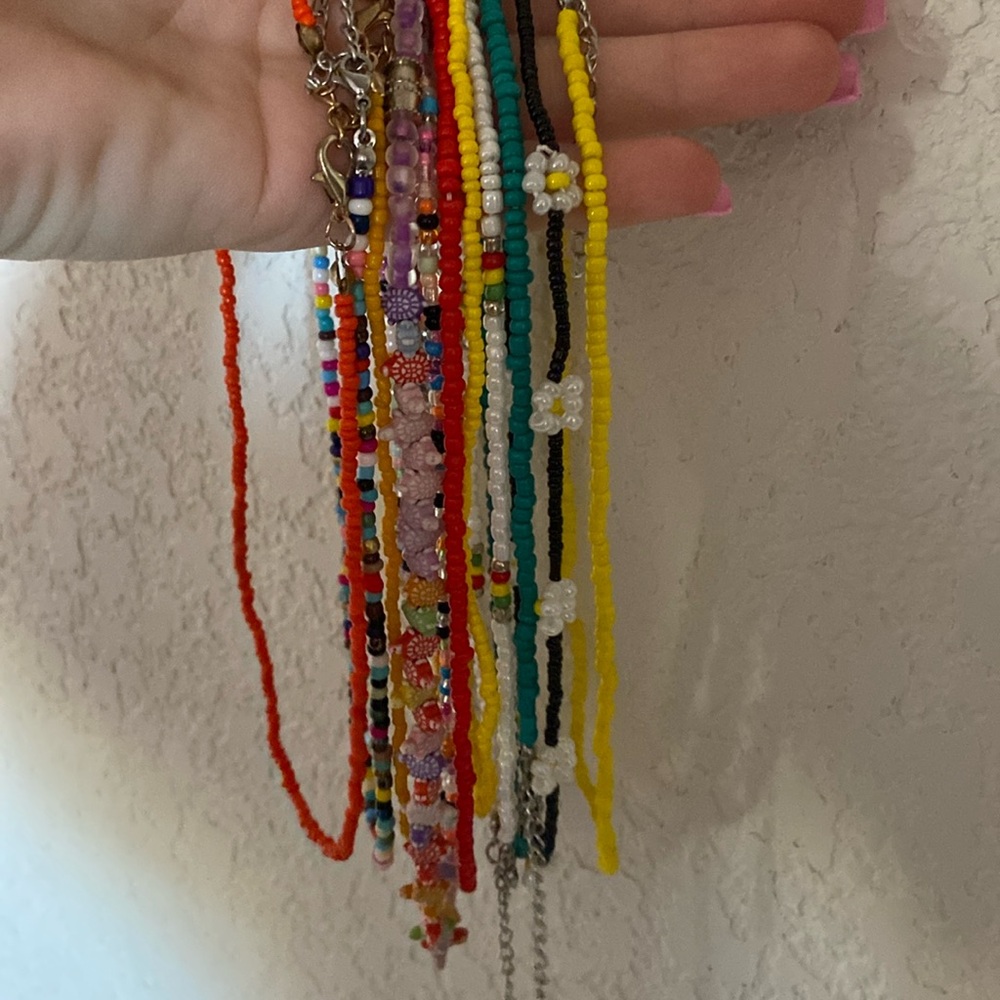 Super cute beaded summer necklaces
